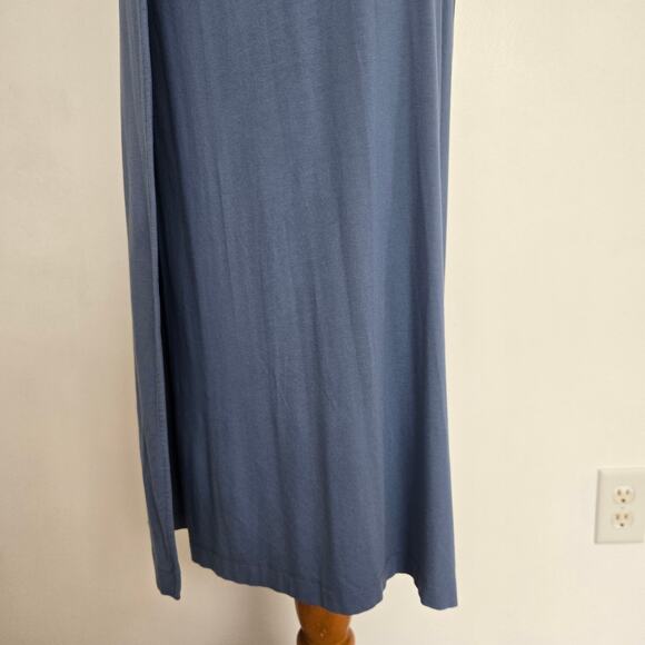 Banana Republic Threadsoft Wrap Midi Dress Blue Summer Vacation Women XXL - Picture 10 of 12